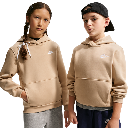 Nike NSW Club LBR Fleece Hoodie - Nike White/Linen