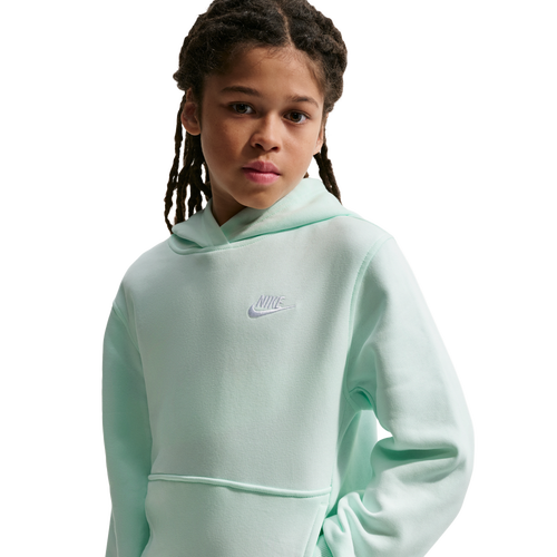 BOYS - Nike NSW Club LBR Fleece Hoodie - Barely Green/White