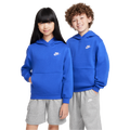 Nike NSW Club LBR Fleece Hoodie - Nike Game Royal/White