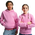 Nike NSW Club LBR Fleece Hoodie - Boys' Grade School Pink Rise/White