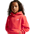 Nike NSW Club LBR Fleece Hoodie - Nike White/Turf Orange