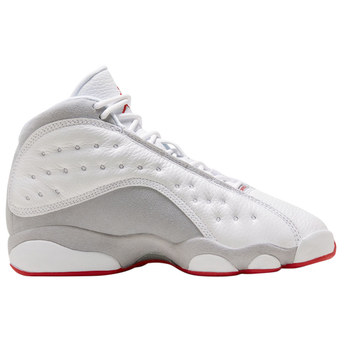 

Jordan Boys Jordan Retro 13 - Boys' Grade School Basketball Shoes White/Grey/Red Size 04.0