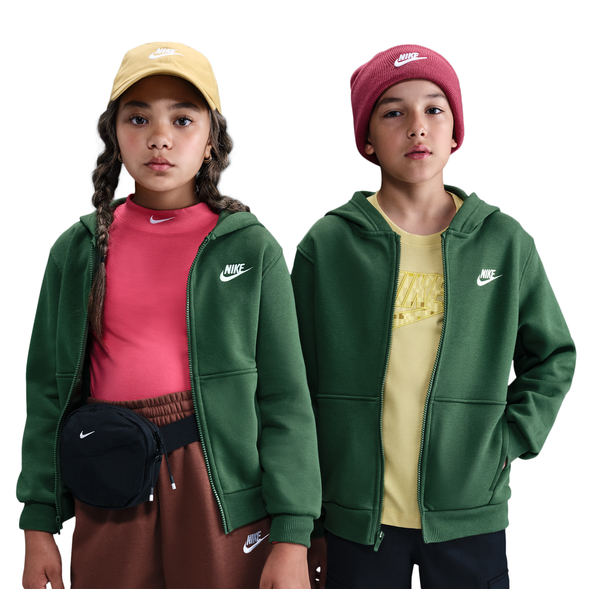 Nike NSW Club Fleece Full-Zip LBR Hoodie - Boys' Grade School