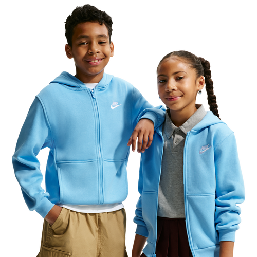 Nike NSW Club Fleece Full-Zip LBR Hoodie - Nike Football Blue/White