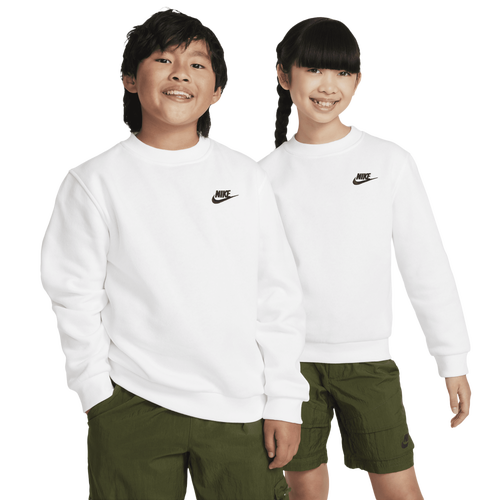 Nike Club Fleece Crew LBR - Nike White/Black