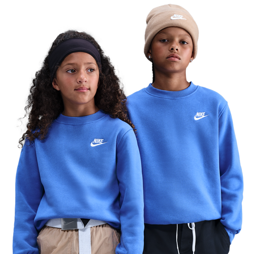 Nike Club Fleece Crew LBR - Nike Comet Blue/White