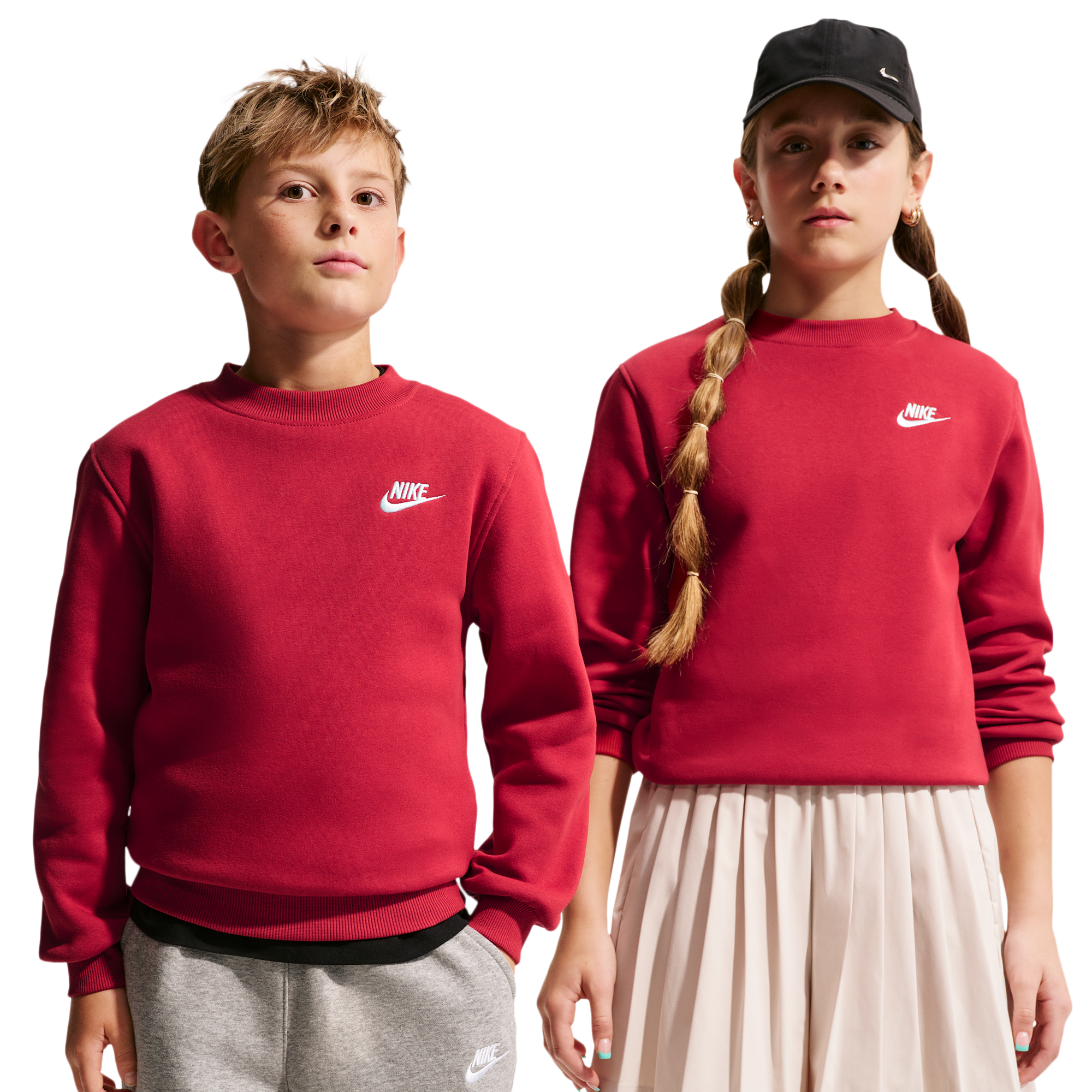 Nike Club Fleece Crew LBR - Boys' Grade School | Foot Locker