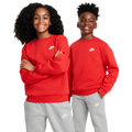 Nike Club Fleece Crew LBR - Nike University Red/White