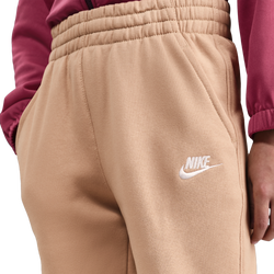 Boys' Grade School - Nike NSW Club LBR Fleece Joggers - Hemp/White