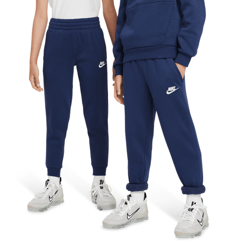 BOYS - Nike NSW Club LBR Fleece Joggers - Midnight Navy/White
