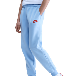 Boys' Grade School - Nike NSW Club LBR Fleece Joggers - Lt Crimson/Royal Tint