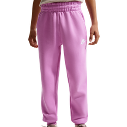 Boys' Grade School - Nike NSW Club LBR Fleece Joggers - Lt Magenta/White