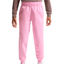 Boys' Grade School - Nike NSW Club LBR Fleece Joggers - Pink Rise/White