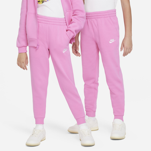 

Nike Boys Nike NSW Club LBR Fleece Joggers - Boys' Grade School Playful Pink/White Size M