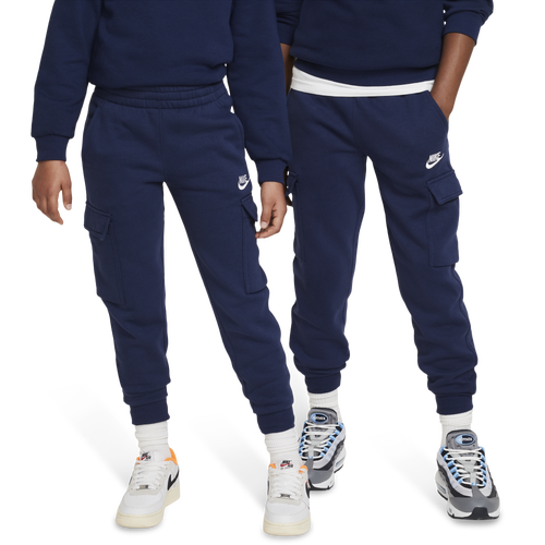 Nike NSW Club Fleece LBR Cargo Pants - Nike Midnight Navy/White