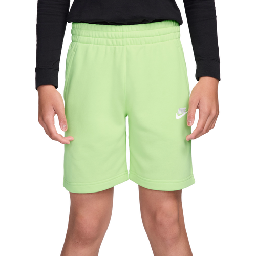  - Nike Club French Terry  LBR Shorts - Light Liquid Lime/White