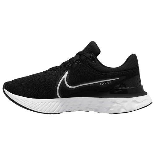 Nike react infinity run flyknit women's black best sale