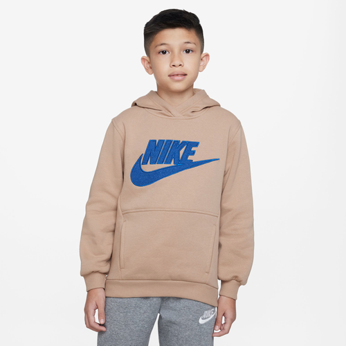 

Boys Nike Nike NSW Club Patch Fleece Hoodie - Boys' Grade School Game Royal/Hemp Size XL