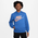 Nike NSW Club Patch Fleece Hoodie - Boys' Grade School Red/Royal