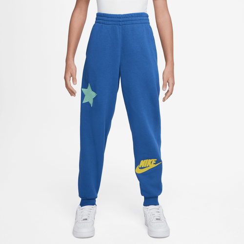 

Nike Boys Nike NSW Club Patch Fleece Joggers - Boys' Grade School Royal/Optic Yellow Size L