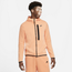 Nike Tech Fleece Full-Zip Hoodie - Men's Orange/Black
