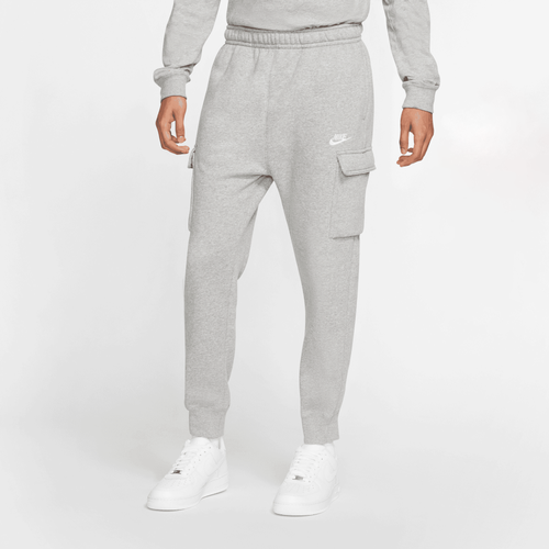 

Nike Mens Nike NSW Cargo Club Pants - Mens Dark Steel Grey/Dark Grey Heather/White Size L