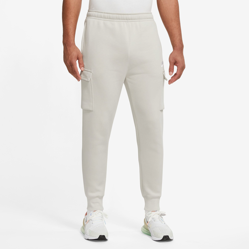 Shop Nike Mens  Nsw Cargo Club Pants In White/light Bone