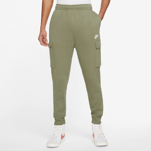 

Nike Mens Nike NSW Cargo Club Pants - Mens White/Olive Size XXL