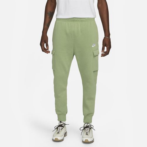 

Nike Mens Nike NSW Cargo Club Pants - Mens Oil Green/Oil Green/White Size XS