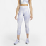 Nike Plus Size One Iconclash Crop Tights - Women's Light Thistle /White