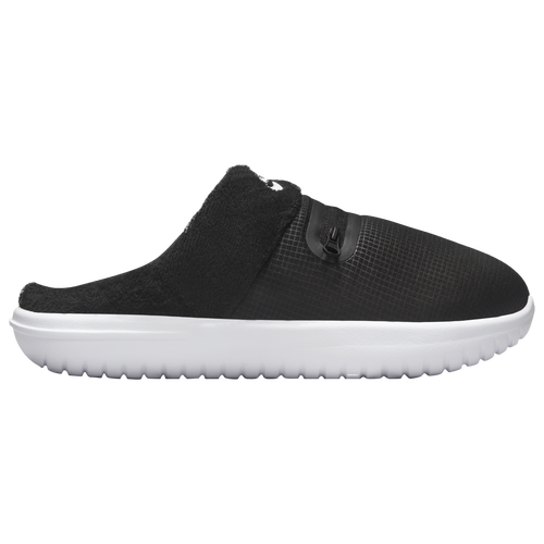 

Nike Womens Nike Burrow Slippers - Womens Shoes Black/White Size 07.0