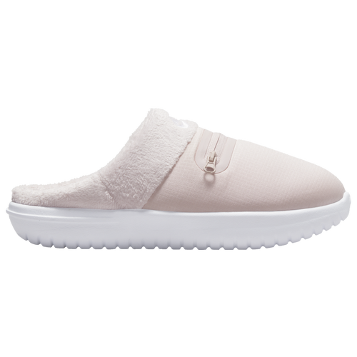 Nike Burrow Flat Slippers In Barely Rose/white
