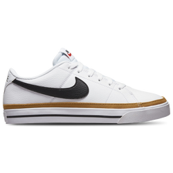 Women's - Nike Court Legacy Low - White/Black/Desert Orchre