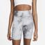 Nike Plus Size One 7" Iconclash Core Tights - Women's Smoke Grey/White