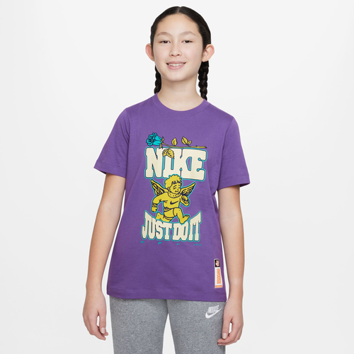 

Nike Boys Nike NSW TD 1 T-Shirt - Boys' Grade School Purple Cosmos/Purple Size S