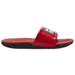 Boys' Grade School - Nike Kawa Slides Fun - White/Black/Red