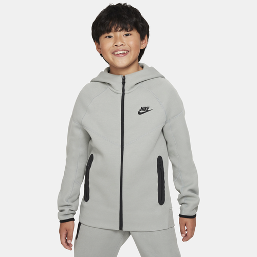 

Nike Boys Nike NSW Tech Fleece Full-Zip Hoodie - Boys' Grade School Mica Green/Black/Black Size M