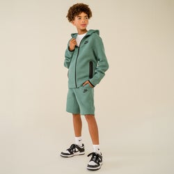 Boys' Grade School - Nike NSW Tech Fleece Full-Zip Hoodie - Blue/Bicoastal