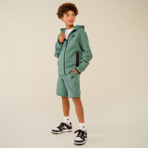 Shop Nike Boys  Nsw Tech Fleece Full-zip Hoodie In Blue/bicoastal