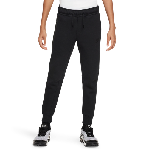 

Nike Boys Nike NSW Tech Fleece Pants - Boys' Grade School Black/Black/Black Size XL