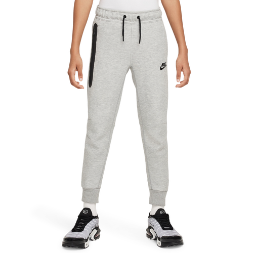 

Nike Boys Nike NSW Tech Fleece Pants - Boys' Grade School Black/Dark Heather Grey/Black Size M