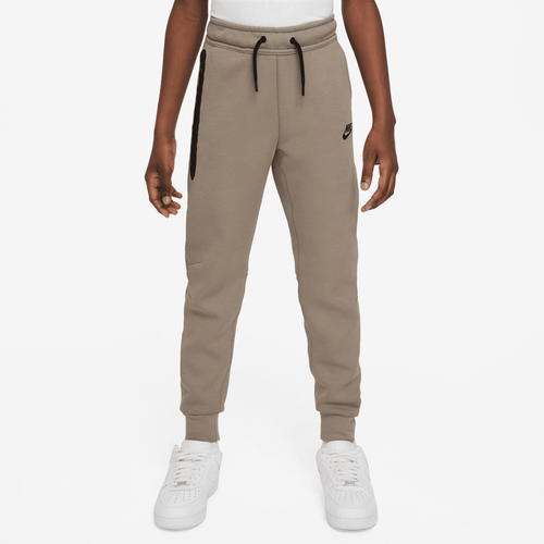 

Boys Nike Nike NSW Tech Fleece Pants - Boys' Grade School Khaki/Black Size L