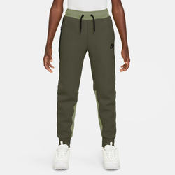 Boys' Grade School - Nike NSW Tech Fleece Pants - Cargo Khaki/Oil Green/Black