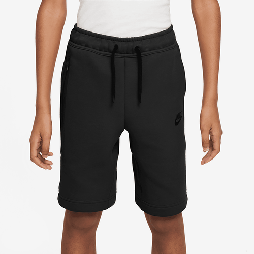 

Nike Boys Nike Tech Fleece Shorts - Boys' Grade School Black/Black Size XL