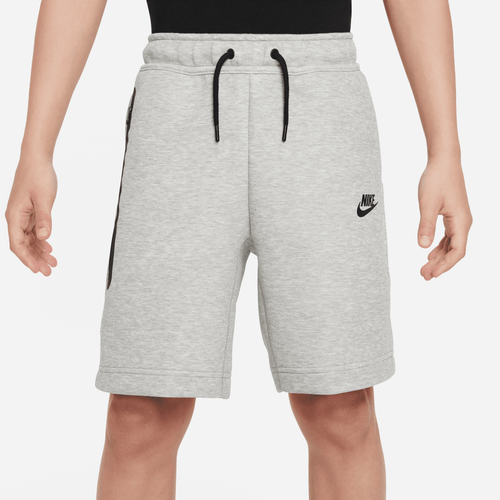 

Nike Boys Nike Tech Fleece Shorts - Boys' Grade School Grey/Black Size M