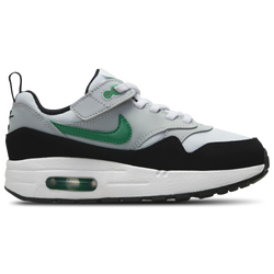 Boys' Preschool - Nike Air Max 1 EasyOn - White/Stadium Green/Pure Platinum