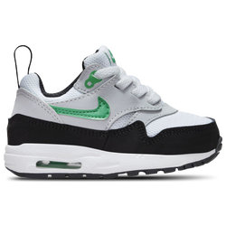 Boys' Toddler - Nike Air Max 1 EasyOn - White/Stadium Green/Pure Platinum