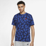 Nike Essentials All Over Print T-Shirt - Men's Midnight Navy/Signal Blue/Red