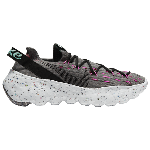 Nike Women's Space Hippie 04 Casual Sneakers From Finish Line In Grey/black