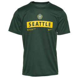 Women's - Nike WNBA U Dry Essential Practice T-Shirt - Fir Green/Yellow Strike